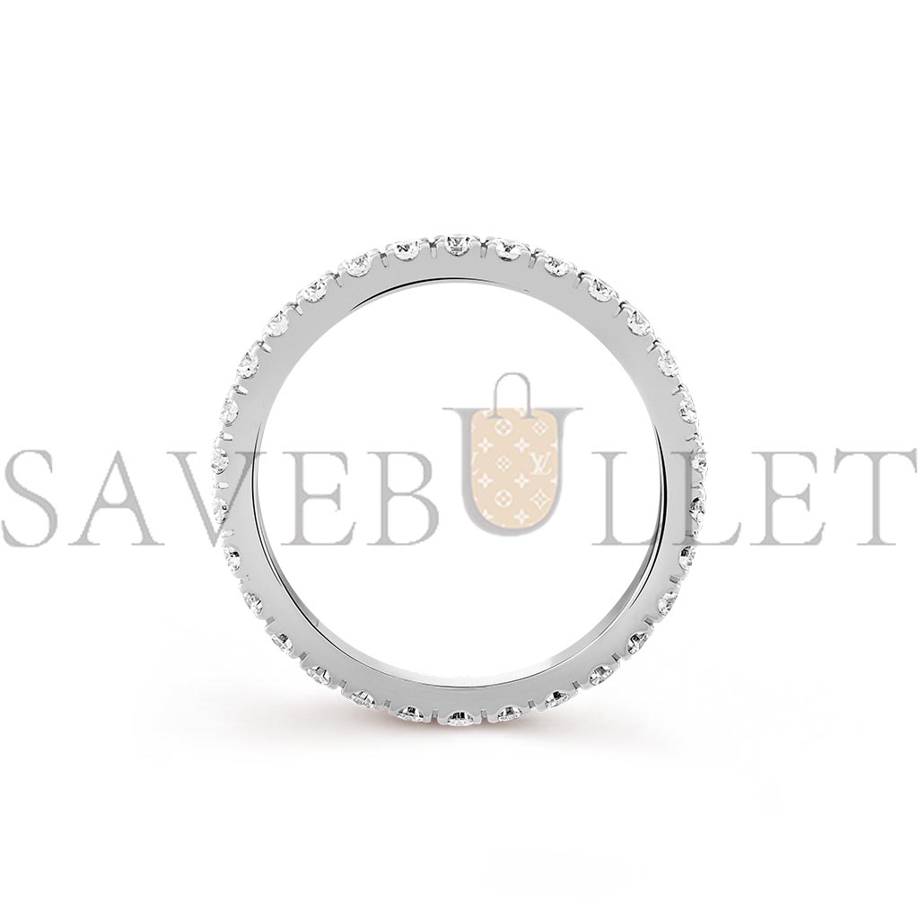 VAN CLEEF ARPELS FÉLICITÉ WEDDING BAND, 2.1 MM - WHITE GOLD, DIAMOND  VCARP7RG00